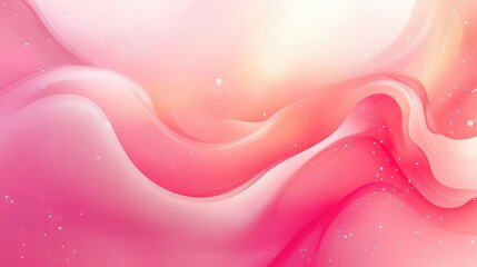 Poster - Soft blurred pink abstract background with a smooth design featuring a 2D cartoon illustration