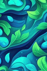 Poster - High quality abstract 2D cartoon background texture suitable for print media digital applications and merchandise products