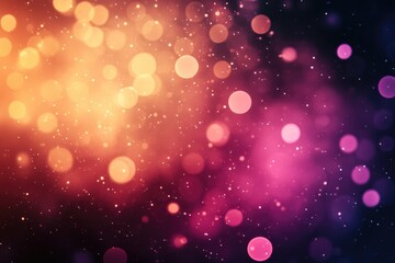 Poster - Fantasy bokeh backdrop with ample empty space for text