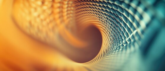 Poster - Vintage geometric texture with a blurred abstract background featuring a spiral design Ideal for themes fabric templates or project applications