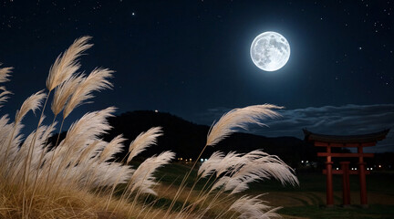 landscape with moon