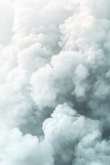 Poster - Abstract background featuring a gradient of white and grey clouds