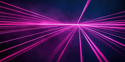 Poster - Abstract laser beams against a dark backdrop