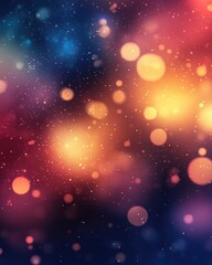 Poster - Colorful 2D cartoon template featuring blurred galaxy stars A stylish decorative design ideal for ads posters and banners