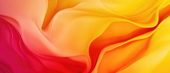 Poster - Abstract background featuring vibrant shades of yellow and red