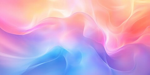 Poster - Soft pastel abstract background with vibrant blurred colors
