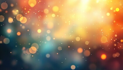 Poster - Abstract background with soft light bokeh and blurred elements