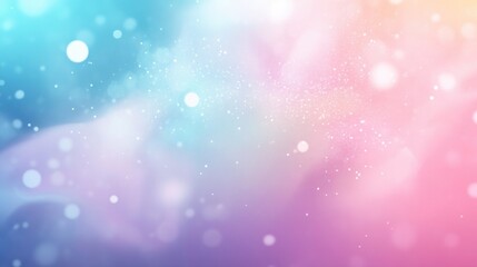 Poster - Soft pastel gradient background with an abstract blurred design featuring ample space for text overlay