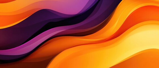 Poster - Abstract background featuring tones of orange brown yellow and purple