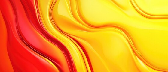 Poster - Abstract background featuring vibrant shades of yellow and red