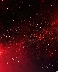 Poster - dark red 2d cartoon background featuring galaxy stars abstract blurred backdrop with gradient ideal 