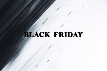 Dynamic diagonal lines and bold text for Black Friday