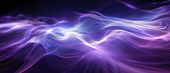 Wall Mural - Abstract Waves of Light in Vibrant Colors