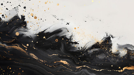 Wall Mural - ink painted painting texture luxury Wood background. Generative AI.