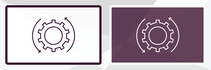 Aufkleber - optimization outline icon. linear vector from programming concept. thin line white and black optimiz