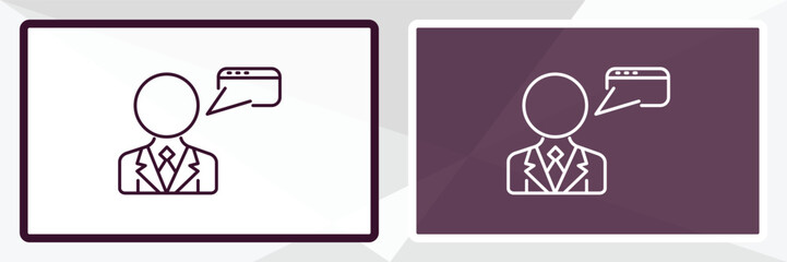 Aufkleber - seo consulting outline icon. linear vector from programming concept. thin line white and black seo c
