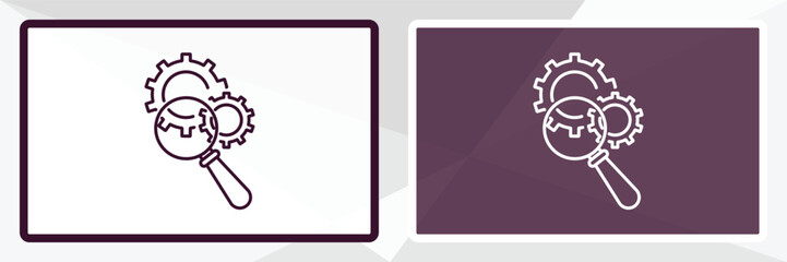 Aufkleber - seo tools outline icon. linear vector from programming concept. thin line white and black seo tools 