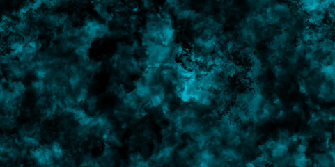 Poster - Abstract blue and black textured smoke. cloud dark blue textured painted background. abstract fire flame grunge texture background. Vintage grunge pattern for design and decoration space for text.	