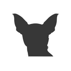 Chihuahua Dog Outline Silhouette Vector Transparent Background