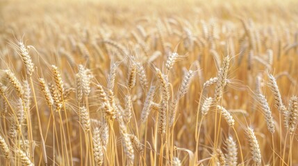 Wheat crops for baking bread