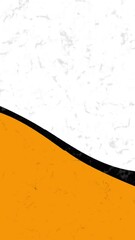 Aufkleber - Black and orange waves on white background with dust particles, seamless loop. Animation. Geometric pattern with colorful abstract shapes.
