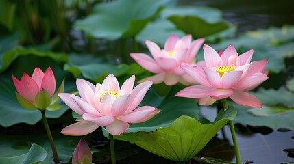 Wall Mural - Exquisite Lotus and Waterlily in Australia