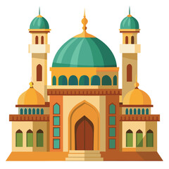 Wall Mural - Masjid vector illustration