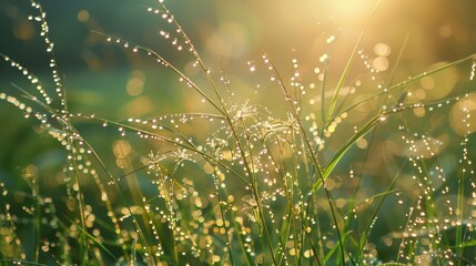 Morning Dew on Wild Plants