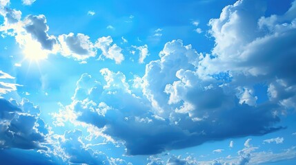 Wall Mural - sky turns blue in summer after rain last night
