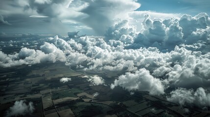 Poster - Overcast sky seen from above