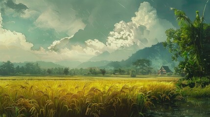 Rice field