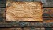 © CryptoCanvas - Paper on aged wooden surface