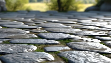 intricate patterns of a rustic stone floor texture