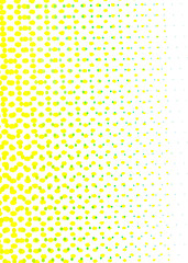 Sticker - White background. vertical yellow, green dots illustration, Usable for social media, story, banner, poster, Advertisement, events, party, celebration, and various design works