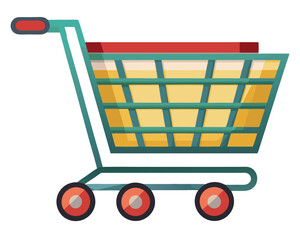 Shopping cart vector illustration