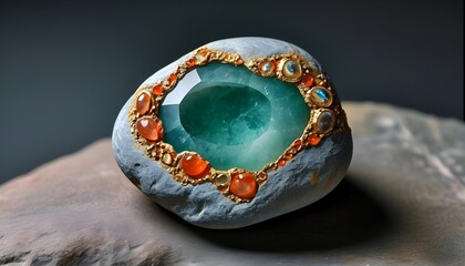 Elegant display of semi-precious stones showcasing natural beauty and intricate textures