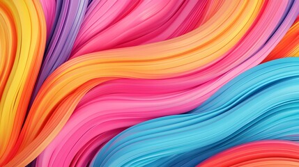 Leinwandbilder - Breathtaking 3D abstract background featuring a vibrant gradient blend of mesmerizing colors and hypnotic geometric patterns