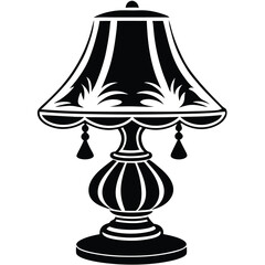 Table Lamp vector silhouette