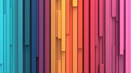 Leinwandbilder - Mesmerizing 3D featuring a vivid rainbow gradient with a soft smooth texture and seamless transitions creating a visually striking and captivating abstract design