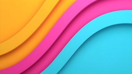 Leinwandbilder - Mesmerizing Chromatic Gradient Blended Abstract 3D Digital with Vibrant and Captivating Color Palette Ideal for Backgrounds Wallpapers and Creative Designs
