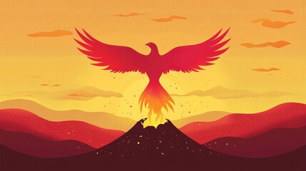 Poster - Phoenix Rising From Ashes