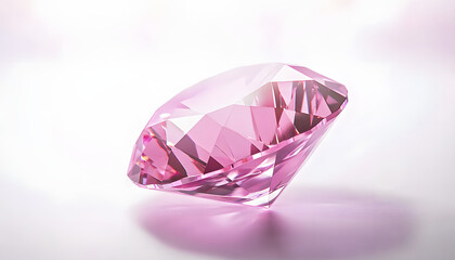 pink diamond white background