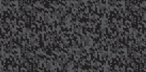 Wall Mural - Minimal triangle retro wall grid pattern geometric tile vector square element. Abstract black and gray background. seamless mosaic and low polygon triangle texture wallpaper.