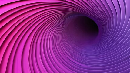 Poster - A stunning abstract tunnel design featuring vibrant pink and purple spiral patterns, creating a mesmerizing visual experience.