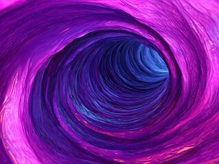 Poster - A vibrant, swirling tunnel of purple and blue hues, creating a mesmerizing visual effect that draws the viewer in.