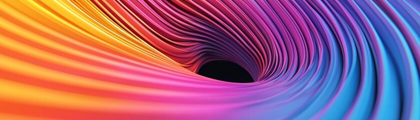 Poster - A vibrant swirl of colors blending seamlessly, creating a mesmerizing visual effect that captivates the viewer's attention.