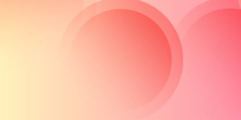 Wall Mural - abstract background.modern.minimalist.pink and yellow gradations.circle effect.