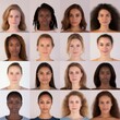 © grooveisintheheart - Diversity, equity and inclusion during audition, casting, to a modelling agency. Interracial portfolio of sixteen young female models. Fair treatment in model management for black, white and brown