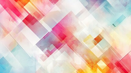 Leinwandbilder - Modern abstract pattern with random geometric shapes, room for copy in the soft, blurred areas.