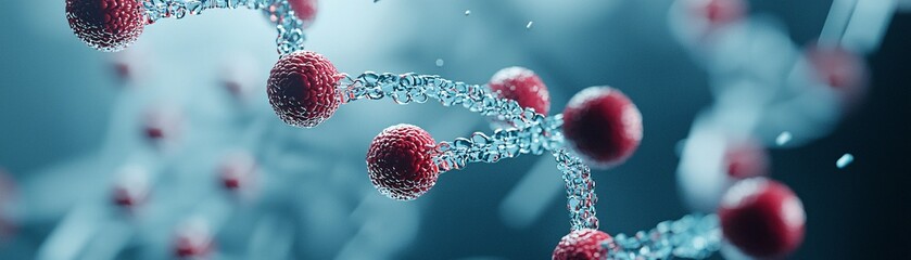 Poster - A powerful visual metaphor of DNA unraveling, with generational trauma encoded into each strand, hovering over developing oocytes in a laboratory setting